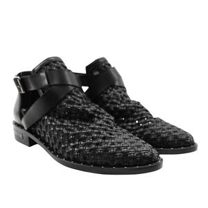 Freda Salvador Spark Woven Ankle Strap Bootie - Size 5.5